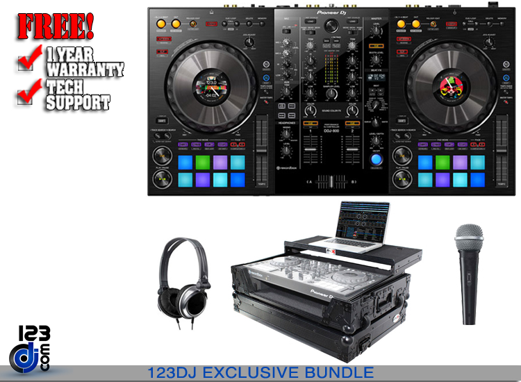 Pioneer DDJ 800 & ProX XS-DDJ800 WLTBL Package