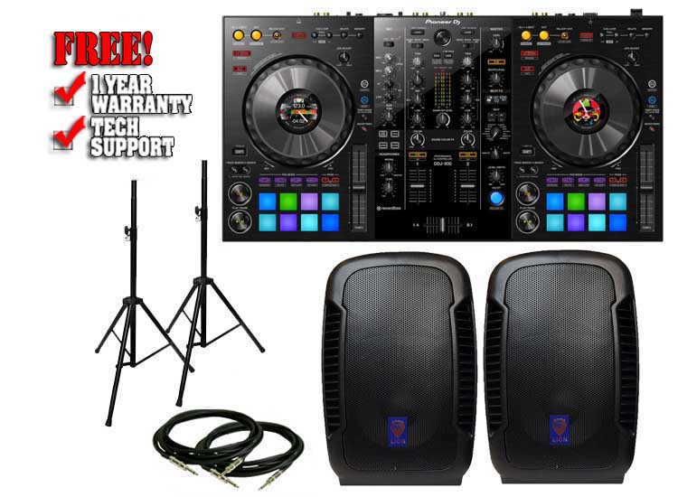 Pioneer DDJ 800 & Technical Pro Lion 10" Pack