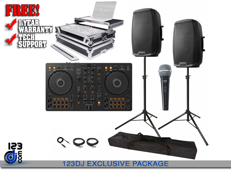 Pioneer DDJ-FLX4 and Gemini AS-2115P Package