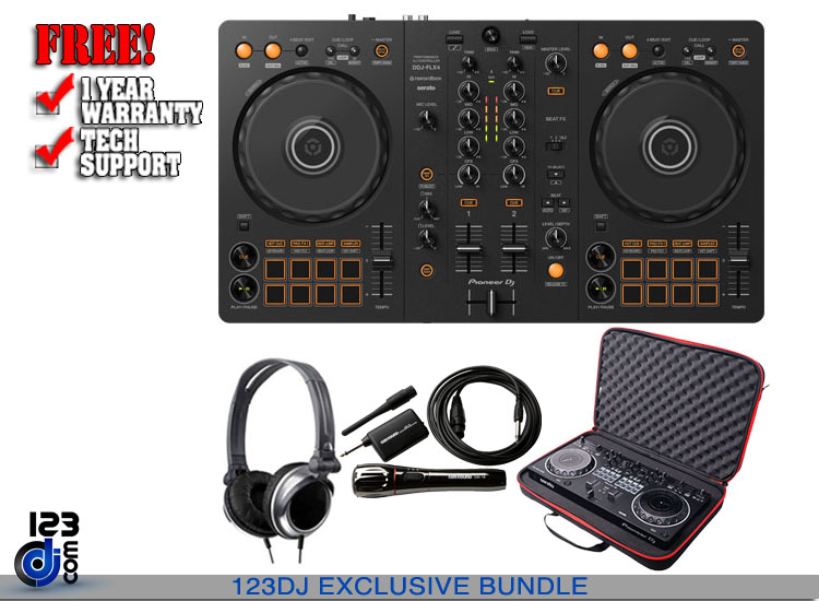 Pioneer DDJ-FLX4 and ProX XB-DJCS Package