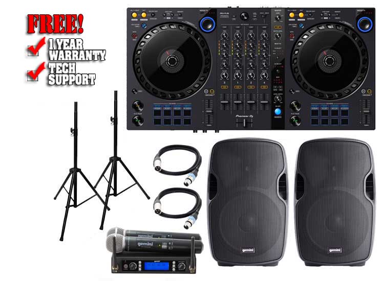 Pioneer DDJ-FLX6 & Gemini AS-08P Pack