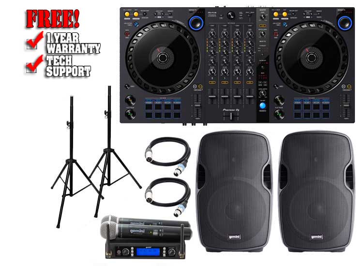 Pioneer DDJ-FLX6 & Gemini AS-10P Pack