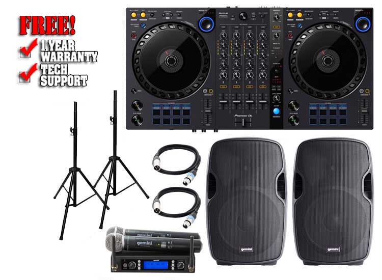 Pioneer DDJ-FLX6 & Gemini AS-15P Pack