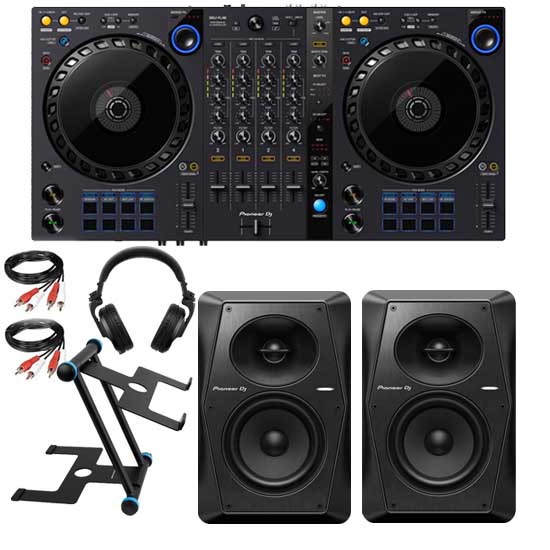 Pioneer DDJ-FLX6 and Pioneer DJ HDJ-X5 with VM50 Package