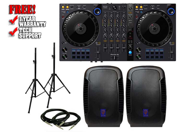 Pioneer DDJ-FLX6 & Technical Pro Lion 10" Pack