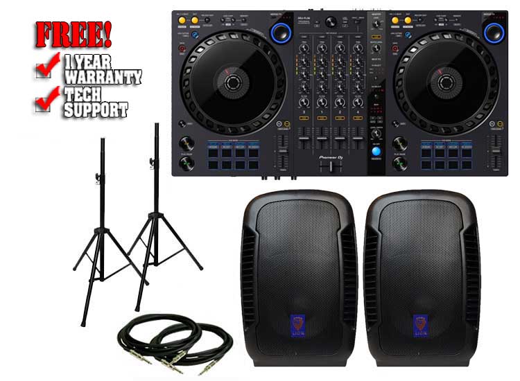 Pioneer DDJ-FLX6 & Technical Pro Lion 15" Pack