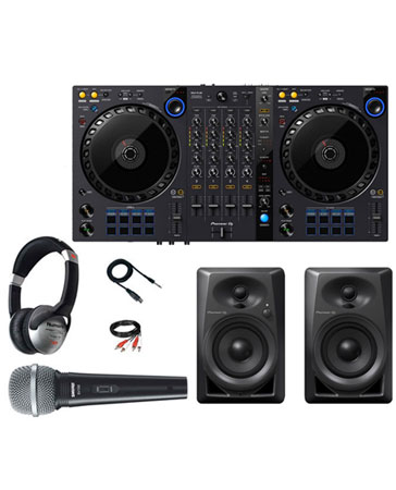 Pioneer DDJ-FLX6 and DM-40 Pack