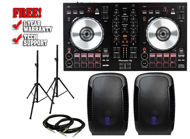 Pioneer DDJ-SB3 & Technical Pro Lion 10" Pack