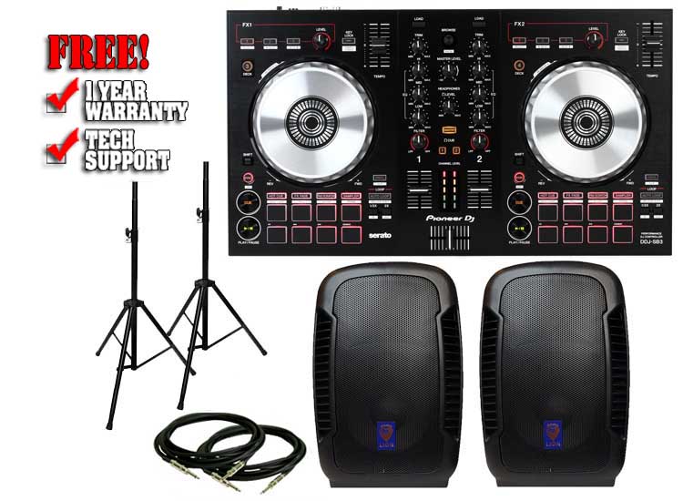 Pioneer DDJ-SB3 & Technical Pro Lion 12" Pack