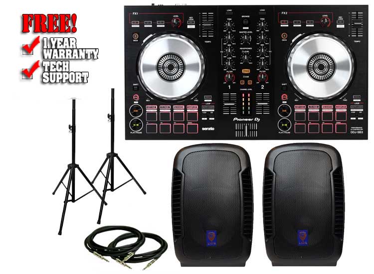 Pioneer DDJ-SB3 & Technical Pro Lion 15" Pack