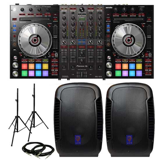 Pioneer DDJ-SX3 & Technical Pro Lion 10" Pack