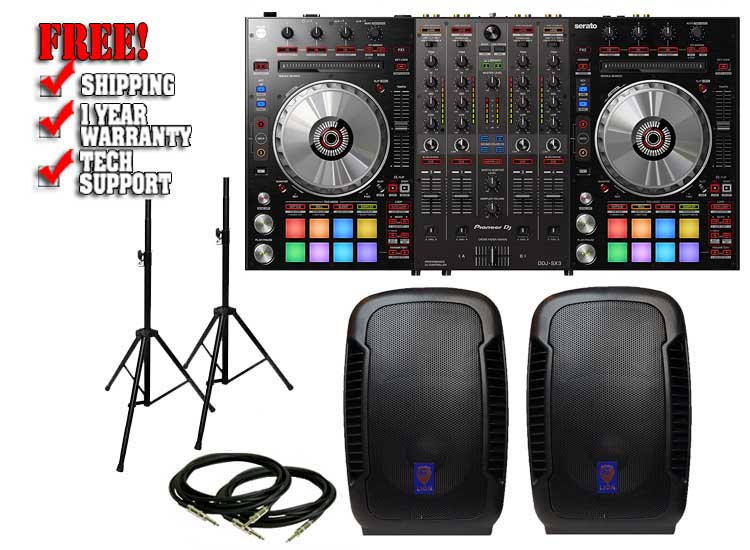 Pioneer DDJ-SX3 & Technical Pro Lion 12" Pack