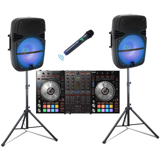 Pioneer DDJ-SX3 & Technical Pro PB8X2WPKG Pack