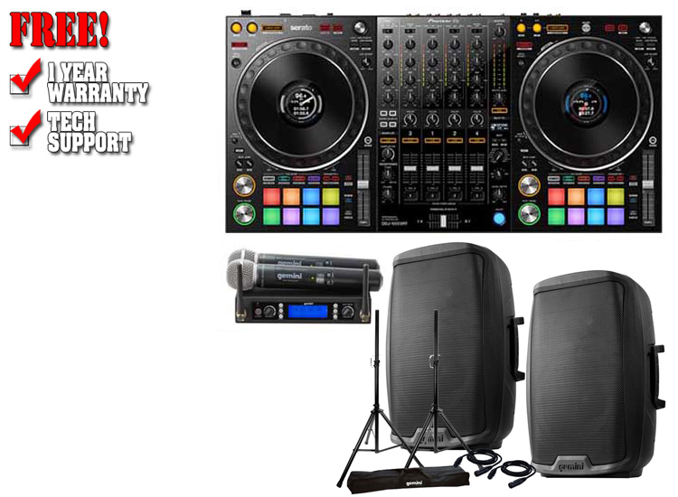 Pioneer DDJ1000SRT & Gemini AS-2115P Pack