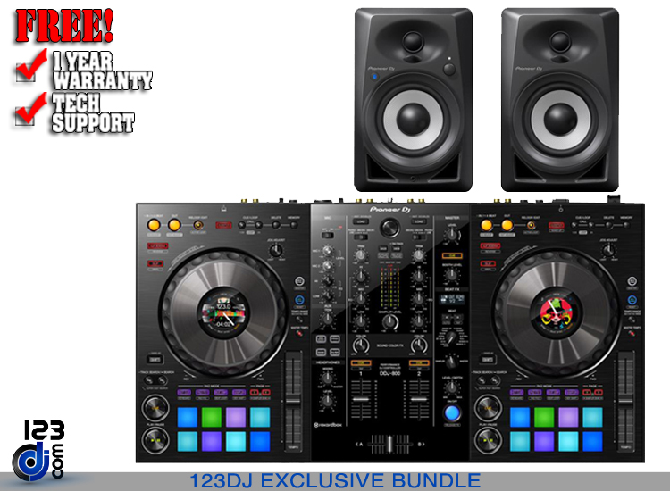 Pioneer DDJ800 & DM40BT Package 