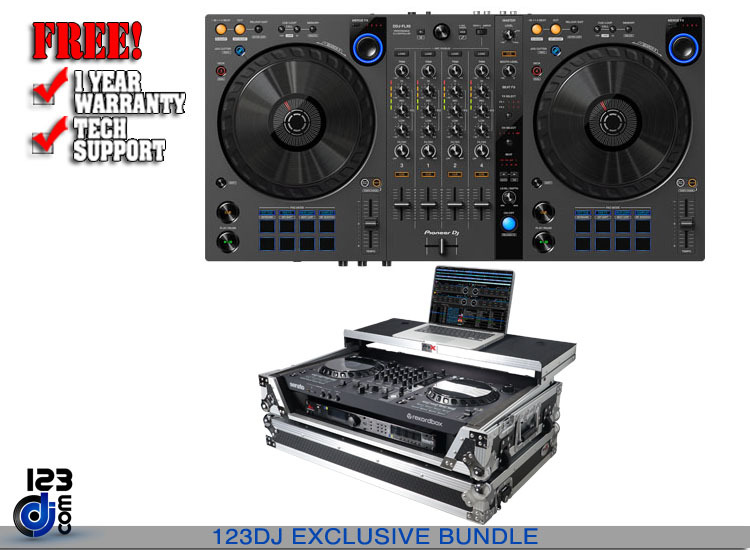 Pioneer DJ DDJ-FLX6-GT and ProX XS-DDJFLX6WLT Package