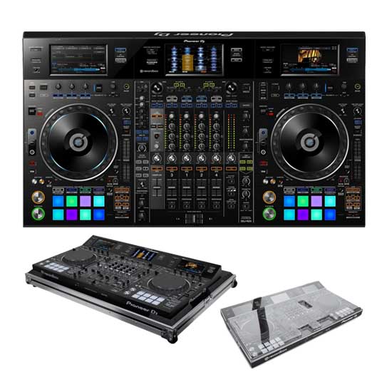 PIONEER DJ DDJ-RZX REKORDBOX CONTROLLER WITH FREE DECKSAVER + FLIGHT CASE BUNDLE