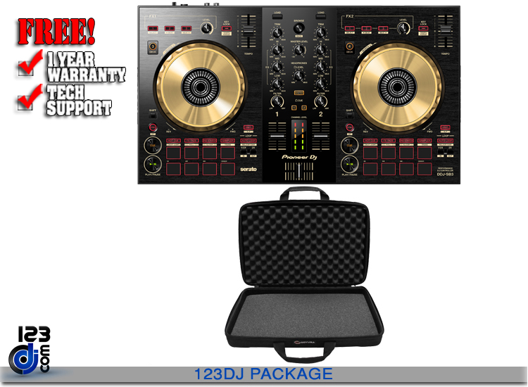 Pioneer DJ DDJ-SB3-N and Odyssey BMSLDJCS Package