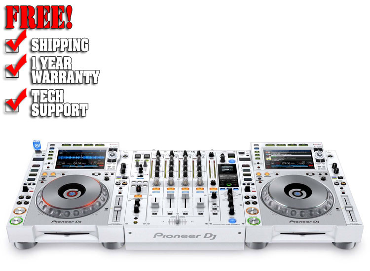 Pioneer DJM-900NXS2-W 2 X CDJ-2000NXS2-W Limited Edition Complete 