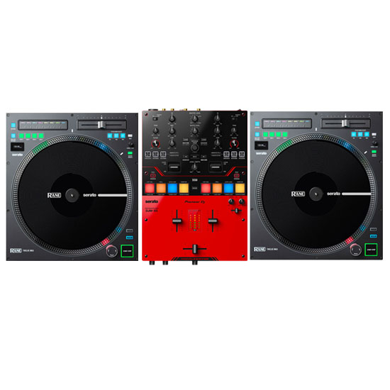 Pioneer DJ DJM-S5 DJ Mixer & 2 RANE TWELVE MKII Package