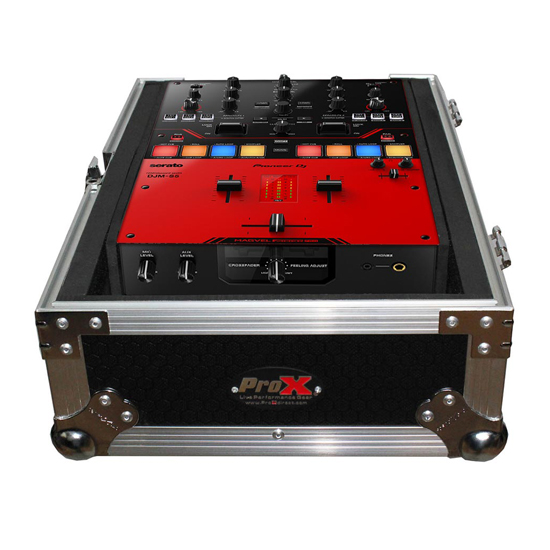 Pioneer DJ DJM-S5 DJ Mixer & PROX XS-M10 Flight Case Package