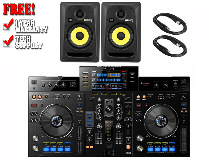 Pioneer DJ XDJ-RX with KRK Rokit RP5G3 5