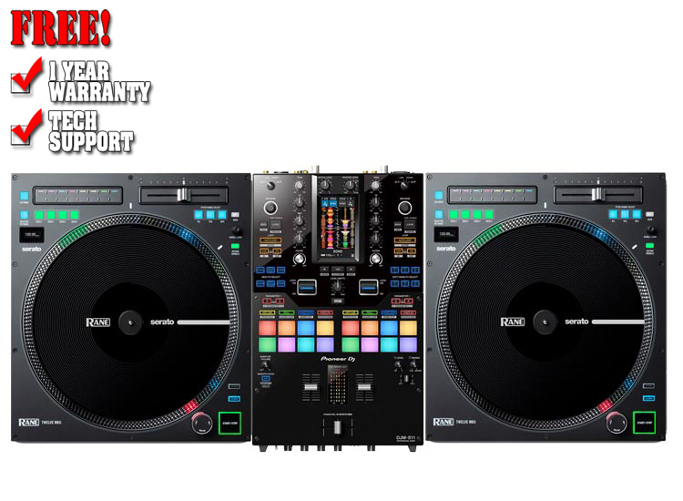 Pioneer DJM-S11 & RANE Twelve Package 