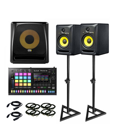 Pioneer TSP-16 Toraiz SP-16 Sampler with KRK 6" Powered Studio Monitors & Subwoofer Package