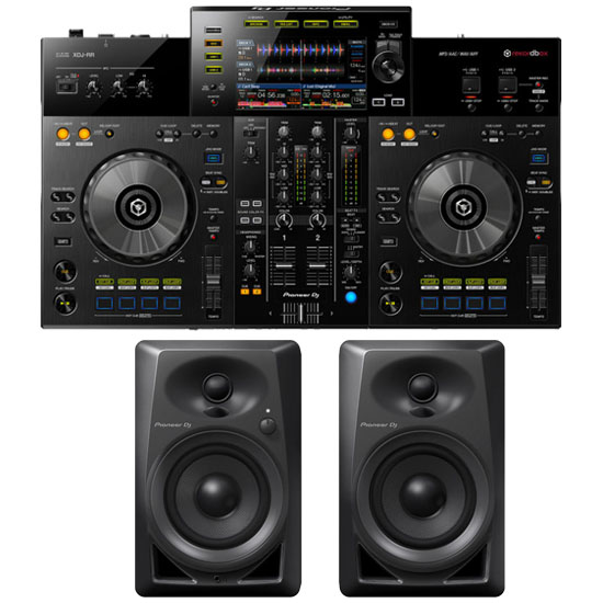 Pioneer XDJ-RR & Pioneer DM-40 Black Package