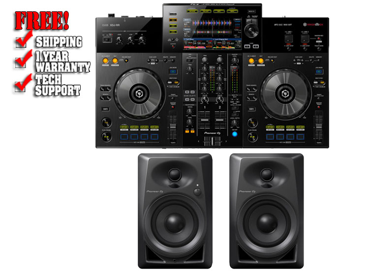 Pioneer XDJ-RR & Pioneer DM-40 Black Package