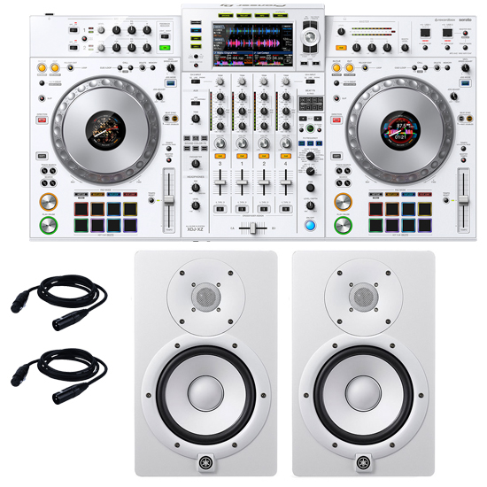 Pioneer XDJ-XZ-W and Yamaha HS7 White Package