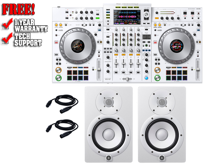 Pioneer XDJ-XZ-W and Yamaha HS7 White Package