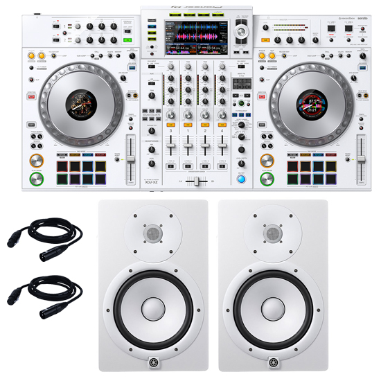 Pioneer XDJ-XZ-W and Yamaha HS8 White Package