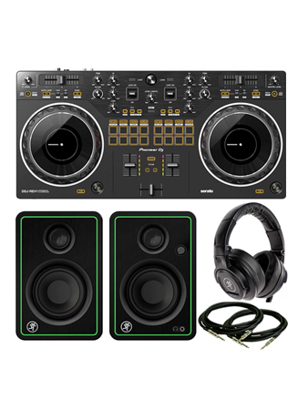 Pioneer DDJ-REV1 Mackie CR3-X and MC250 Package