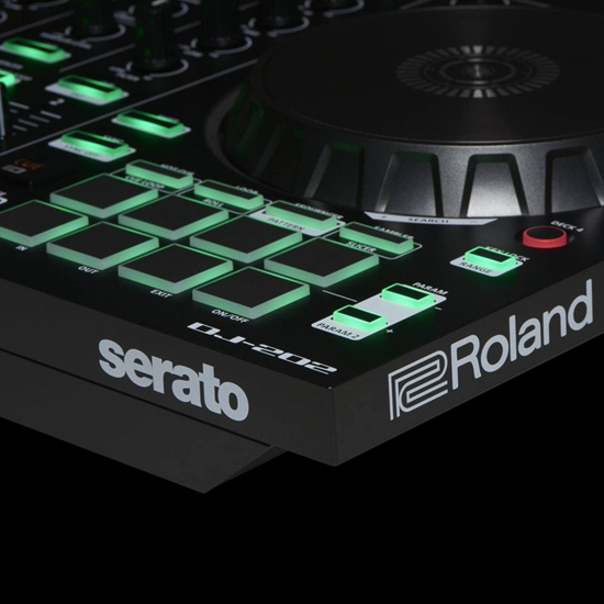 Roland DJ-202 & Technical Pro PB8X2WPKG Pack