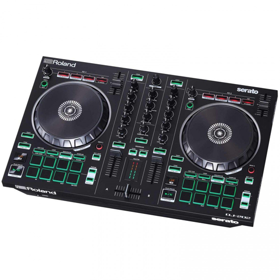 Roland DJ-202 & Technical Pro PB8X2WPKG Pack
