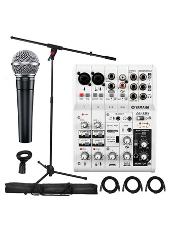  Yamaha AG06 Mixer Livestream Pack