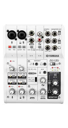  Yamaha AG06 Mixer Livestream Pack