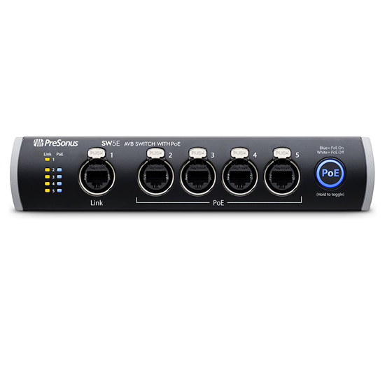  PreSonus SW5E 5-Port AVB Switch with PoE 