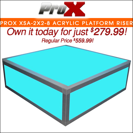 ProX XSA-2X2-8 Acrylic Platform Riser