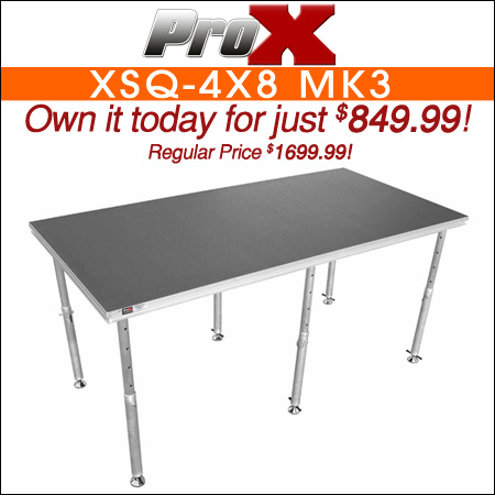 ProX XSQ-4X8 MK3 StageQ 4' x 8' Single Stage Unit