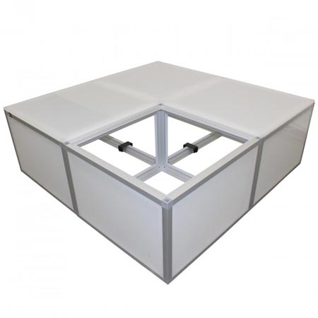 Lumo Stage Acrylic Platform Riser 24In X 24In X 16In High Section