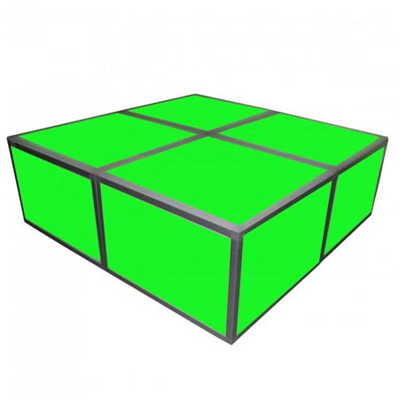 Lumo Stage Acrylic Platform Riser 24In X 24In X 16In High Section