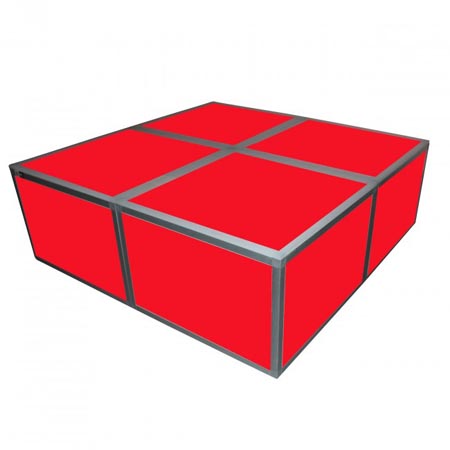 Lumo Stage Acrylic Platform Riser 24In X 24In X 16In High Section