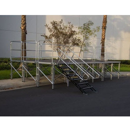 PRO-STAGE 288 SQUARE FOOT STAGE - 12 FEET X 24 FEET STAGE SYSTEM