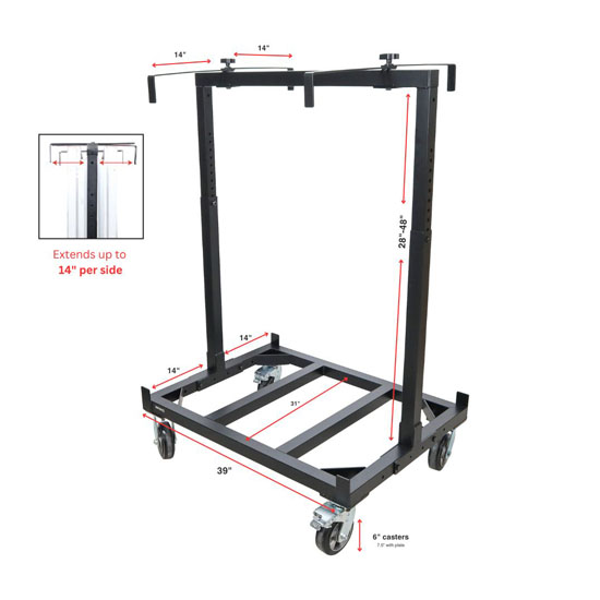 ProX X-STGX6 Universal Portable Rolling dolly