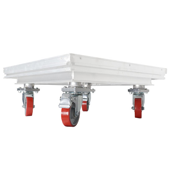 ProX XSQ-10W StageQ™ Locking Staging 10" Height Stage Legs with 5" Rubber Steel Casters | Set of 4