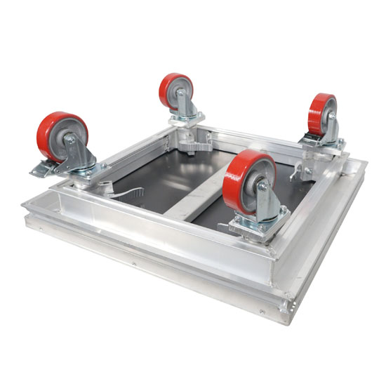 ProX XSQ-10W StageQ™ Locking Staging 10" Height Stage Legs with 5" Rubber Steel Casters | Set of 4