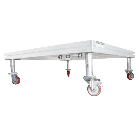 ProX XSQ-16W StageQ™ Locking Staging 16" Height Stage Legs with 5" Rubber Steel Casters | Set of 4