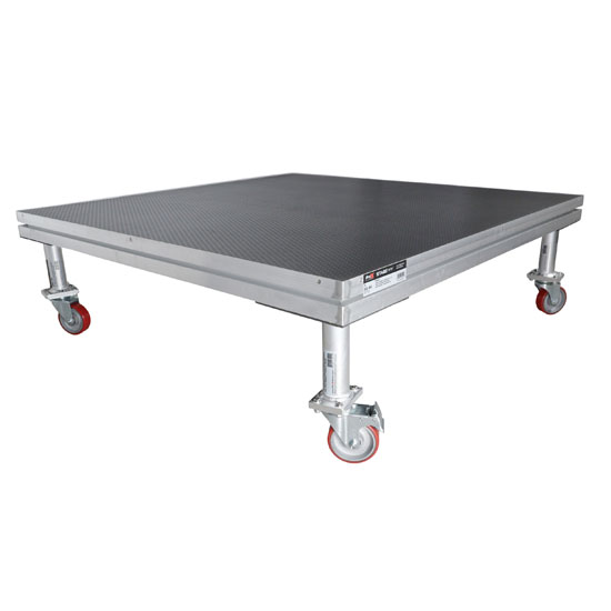 ProX XSQ-16W StageQ™ Locking Staging 16" Height Stage Legs with 5" Rubber Steel Casters | Set of 4